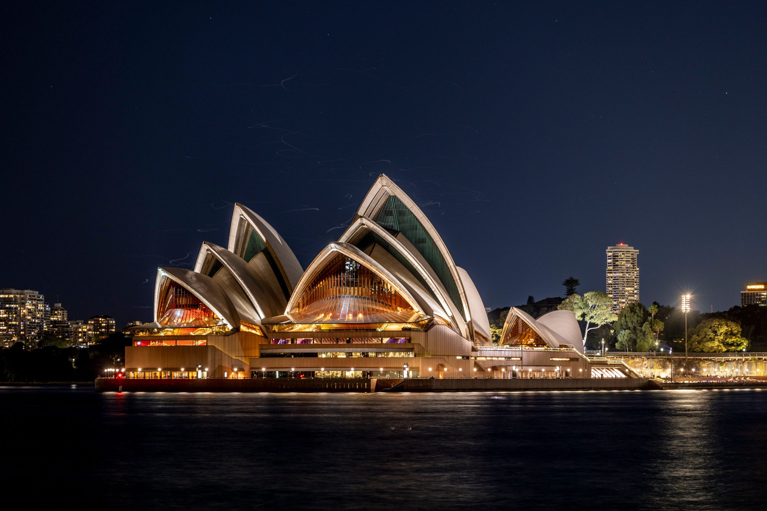 The iconic Sydney Opera House with its unique architecture in Australia